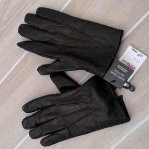 Nordstrom Men's Shop Leather Gloves Sz: L/XL NWT $89 fur lined